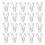 120Pcs White ABS Clothes Clips Large Windproof Hangers for Laundry Use 1