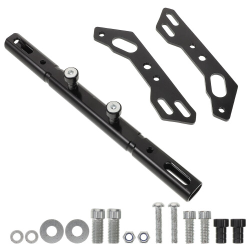 4Pcs Universal Black Aluminum Motorcycle Handlebar Control Extender 1