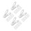 120Pcs White ABS Clothes Clips Large Windproof Hangers for Laundry Use 10
