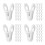 120Pcs White ABS Clothes Clips Large Windproof Hangers for Laundry Use 8