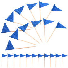 240Pcs Flag Cupcake Sticks Wooden Toothpick Toppers