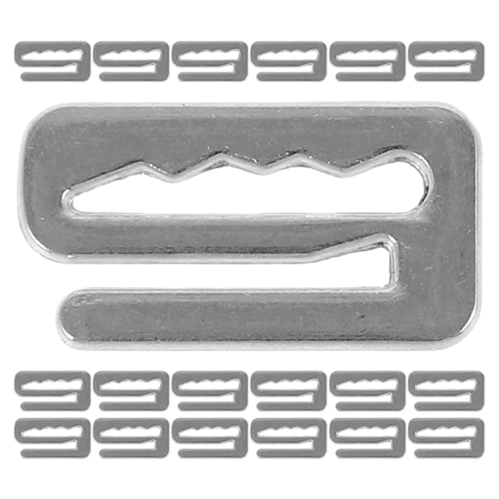 Totority 120Pcs Silver Zinc Alloy Cape Clips For Men's Salon And Barber Use