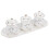 3Sets Ceramic Altar Cups Assorted Color for Temple and Home Worship 3