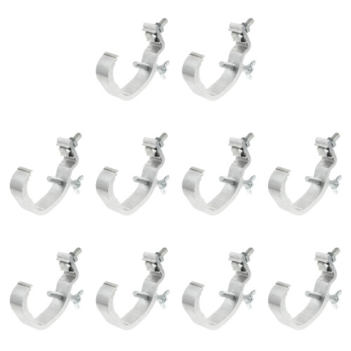 30Pcs Practical Silver Light Hooks Heavy Duty Aluminum Lamp Clamps