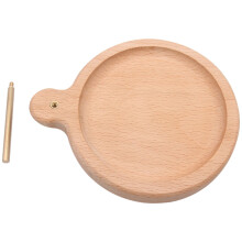 2Pcs Wooden Beading Tray Light Yellow Durable Beads Storage Organizer