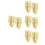 8Pcs Iron Twist Handle Box Latches Golden for Closet and Toolboxes 4