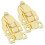 8Pcs Iron Twist Handle Box Latches Golden for Closet and Toolboxes 2