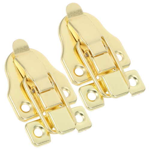 8Pcs Iron Twist Handle Box Latches Golden for Closet and Toolboxes 1