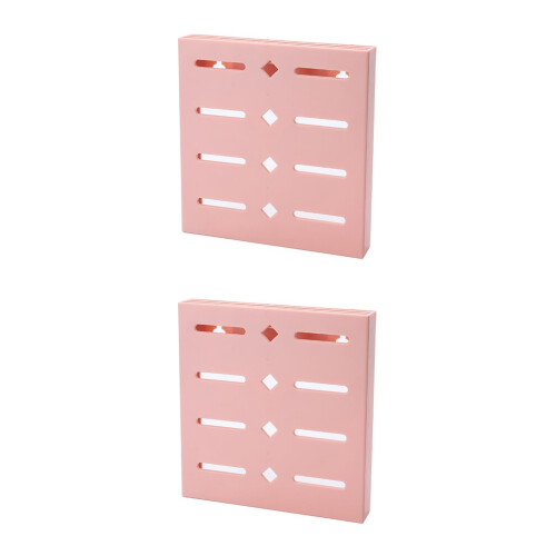 2Pcs Pink Holder for Wall Kitchen Storage Rack PP 2