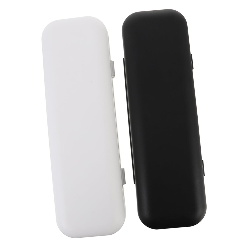 Electric Toothbrush Travel Case and Holder, Compact Dual Set for Hygienic Brush Protection