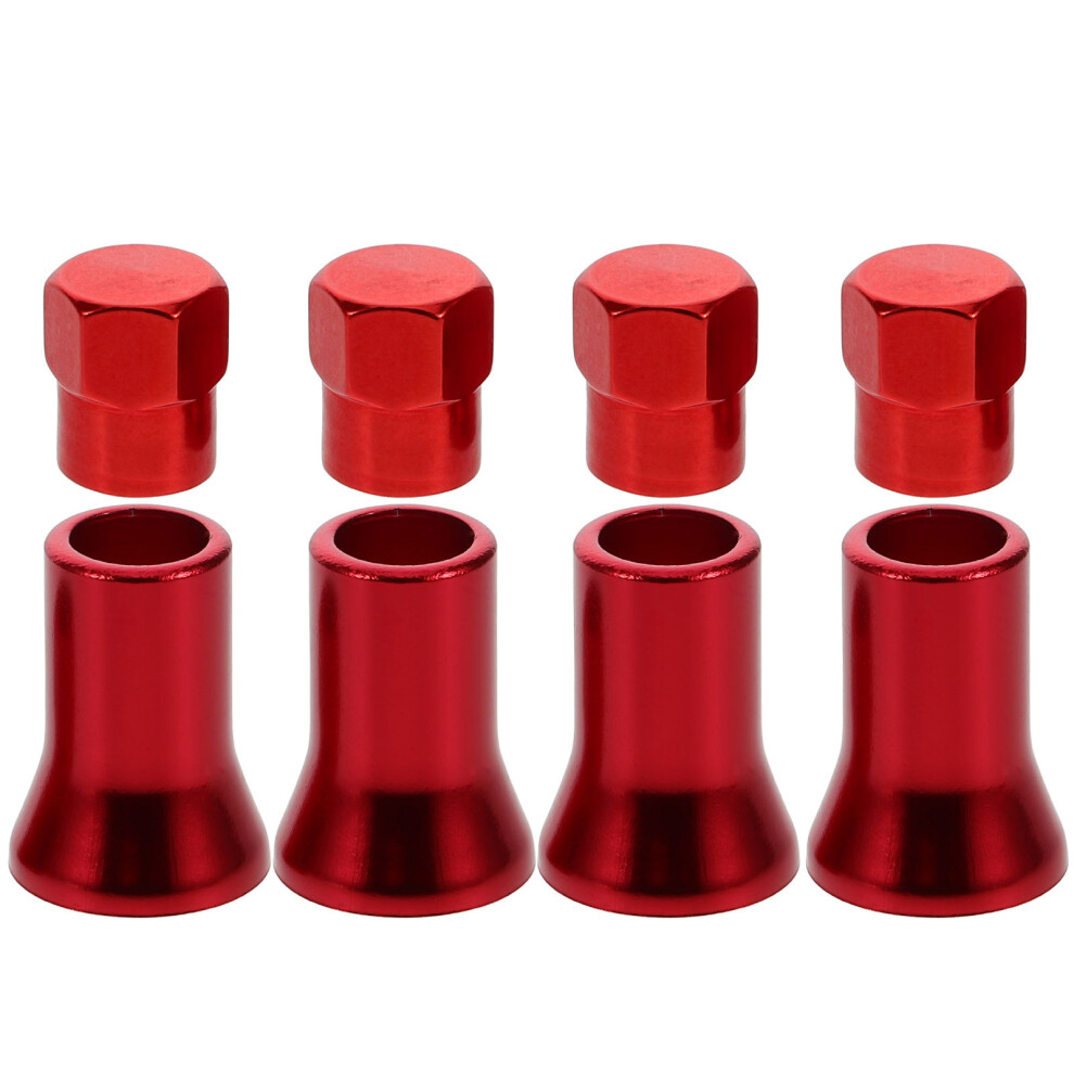 40Pcs Aluminium Alloy Tire Valve Stem Caps Car Wheel Valve Covers Red 3632119461068