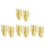 8Pcs Iron Twist Handle Box Latches Golden for Closet and Toolboxes 8