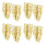8Pcs Iron Twist Handle Box Latches Golden for Closet and Toolboxes 3