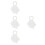 4St Bruid Hoofdband Witte Bloem Sluier Speciale 5