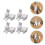 16Pcs White Ceramic Rabbit Shape Chopsticks Holder for Tableware Decor 9