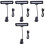 4Pcs Adjustable Clip-on Bedside Lamps LED Eye Protection Lights 3