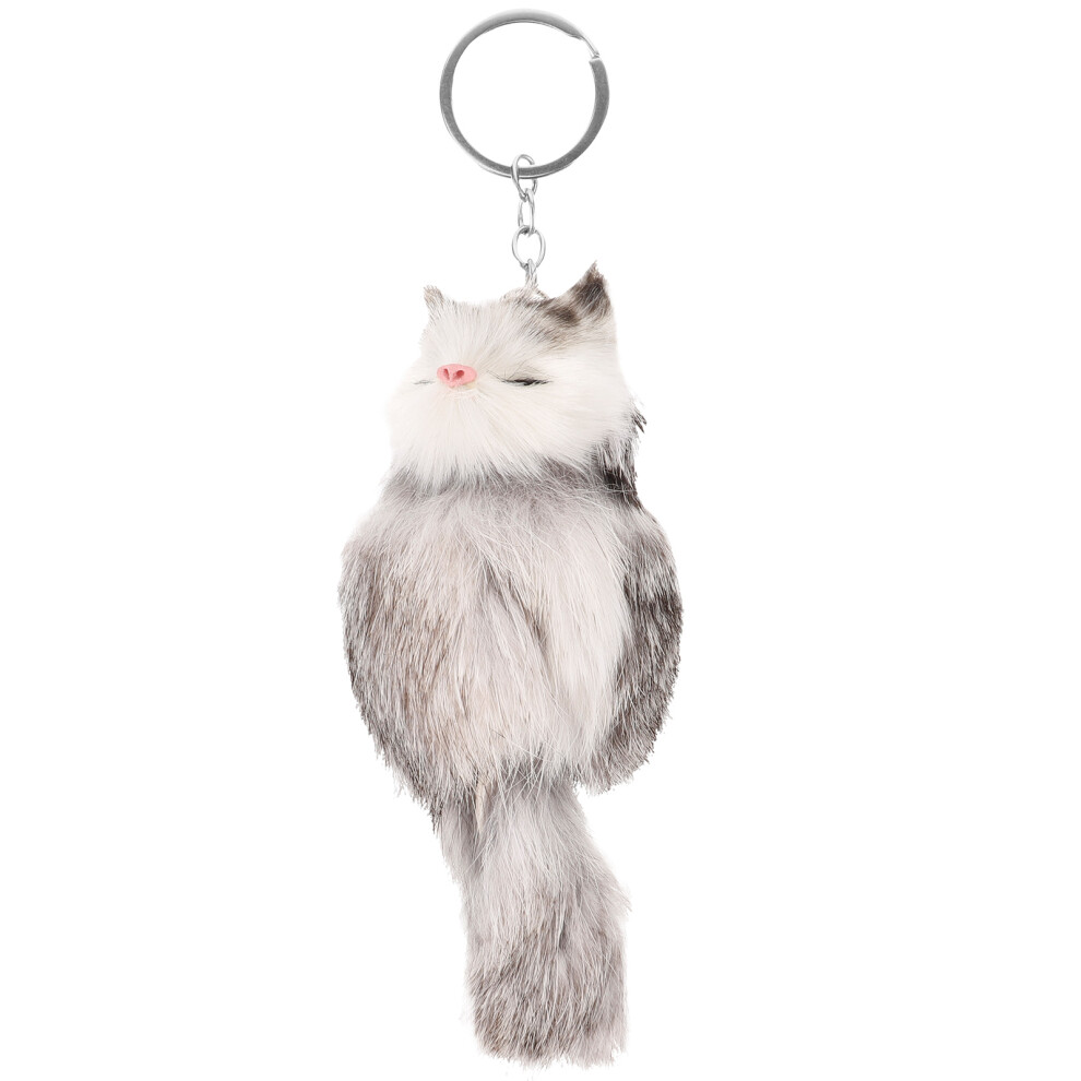 3St Sleutelhanger Grijs Metalen Decoratie-image