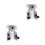 2Pcs Grey Plush Golf Driver Headcovers Funny Animal Shape Covers 7