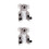 2Pcs Grey Plush Golf Driver Headcovers Funny Animal Shape Covers 4