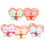 15Paires Boucles D'oreilles Clip Fleurs Multicolores Pour 1