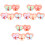15Paires Boucles D'oreilles Clip Fleurs Multicolores Pour 2