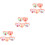 15Paires Boucles D'oreilles Clip Fleurs Multicolores Pour 4