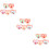 15Paires Boucles D'oreilles Clip Fleurs Multicolores Pour 6