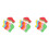 72 Pcs Small Feet Shape Stickers Removable Wall Decal For Drills Training 9