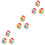 72 Pcs Small Feet Shape Stickers Removable Wall Decal For Drills Training 4