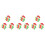 72 Pcs Small Feet Shape Stickers Removable Wall Decal For Drills Training 3