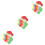 72 Pcs Small Feet Shape Stickers Removable Wall Decal For Drills Training 10