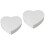 2St Lichte Witte Schuim Cake Dummy Hart Voor Creatieve Taarten 6