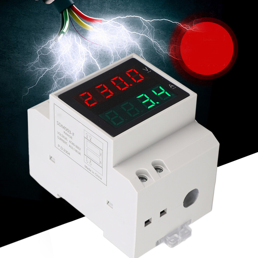 AC Voltage Current Meter DIN Rail