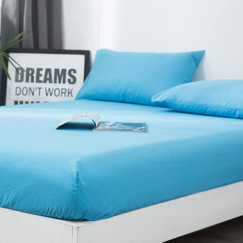 Fitted Sheet 120x200cm Mattress Protector 25cm Depth Extra Deep Pocket for Single Double Bed 1