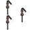 3Stk Rutschfester Cello Endpin Stopper Holz Endpin Halter Kaffeefarben 9