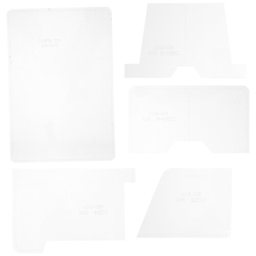 3Sets Durable Acrylic Card Holder Templates Stencils for DIY 1
