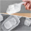 12Pcs Multipurpose White Kitchen Scoop Ice for Food Serving 3