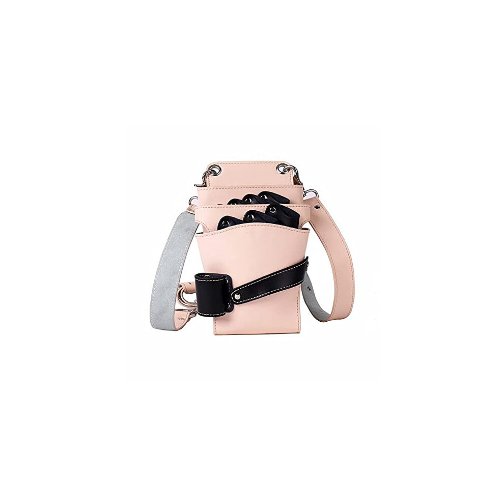 PU Leather Barber Tool Holster with Large Capacity, Foldable Hairdressing Scissors Pouch