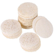 160Pièces Absorbantes D'huile En Luffa Beige Portable