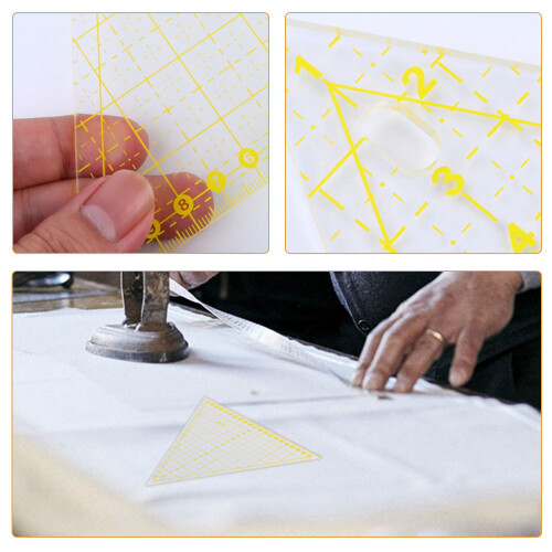 2Pièces Règles De Couture Triangle En Multiusage Durable 2