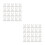 40Pcs Rabbit Style Cable Clips White Tpr Desktop Wire Cord Organizer 5