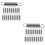 40Pcs Stainless Steel Pruner Replacement Springs Silver Gardening Use 8