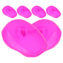 24Pcs Purple Silicone Hair Dyeing Ear Covers for Salon and Home Use