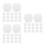 3Pcs Comfortable Nursing Pads White Breathable Absorbent Breast Pads 10