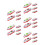 25Pcs Pull-Back Ship Toys Assorted Color ABS Model for Kids Play 2
