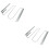 2Pcs Silver Cup Glass Holder Shelf for Wine Glass Organization 6