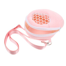 3Pcs Pink Plush Hamster Travel Bag Portable Carrier for Small Animals