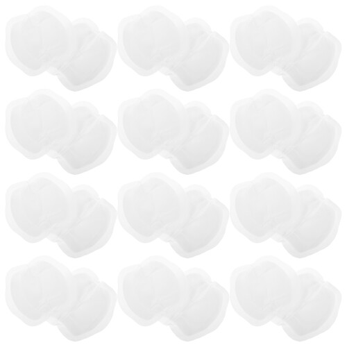 3Pcs Comfortable Nursing Pads White Breathable Absorbent Breast Pads 2