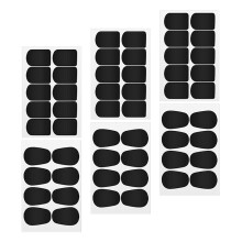 Saxophone Mouthpiece Cushions Black Silicone Pads for Alto Tenor