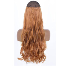22 Inch Invisible Wire No Clip Hair Extensions for Women SQ8830 Heat Resistant Natural Matte Finish
